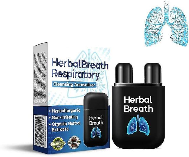 Herbal Breathe Respiratory Cleansing Aerosolizer, Lung Health Herbal Supplement Mist, Lung Cleansing Respiratory Support Nasal Inhaler 5pcs - 10ml on Productcaster.