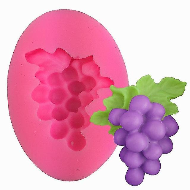 Mold Glue Grape-shaped Decorates Drop Cake 2pcs Shape on Productcaster.