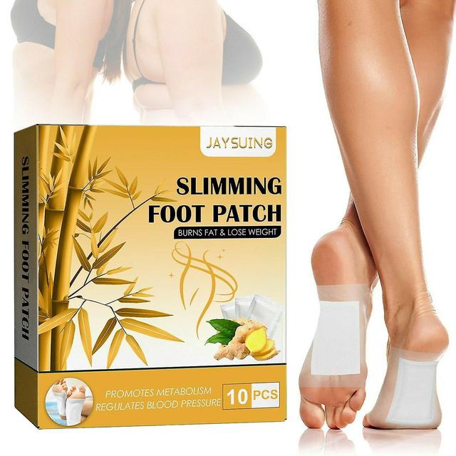 10pcs Detox Foot Pads Ginger Extract Toxin Removal Anti-swelling Weight Tighten on Productcaster.