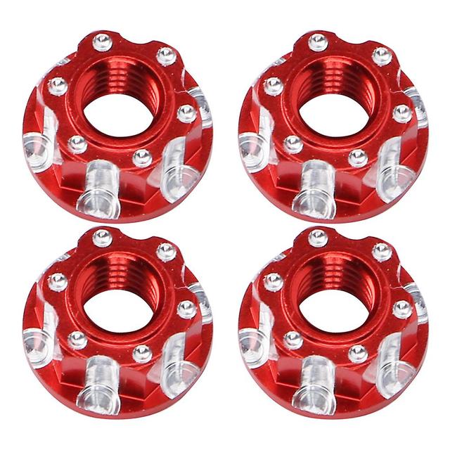 Waoniq 4pcs M4 Carving Hexagonal Nuts Aluminum Alloy Fit For Hsp Sakura D3 D4 1/10 Rc Carred on Productcaster.