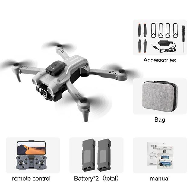 Foldable Hovering Camera-drones 90adjustables Lens Quadcopters Toys For Kids Adults Beginners Grey on Productcaster.