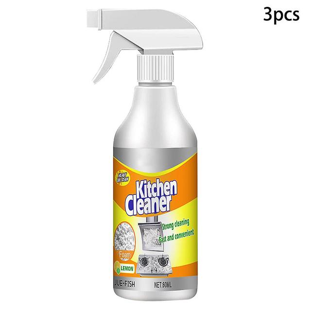 60ml Kitchen Foam Cleaner Multifunctional Kitchen Oil Cleaning Foam Kitchen Stains Remover 3pc on Productcaster.