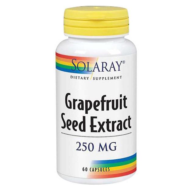 Solaray Grapefrukt Frö Extrakt, 250 mg, 60 Kepsar (Förpackning med 4) on Productcaster.