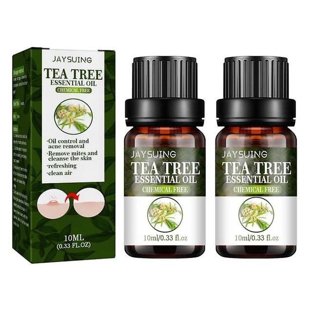 2 pz Natrual Pure Organic Tea Tree Olio Essenziale Estratto Antirughe Rimozione Acne Cicatrice on Productcaster.