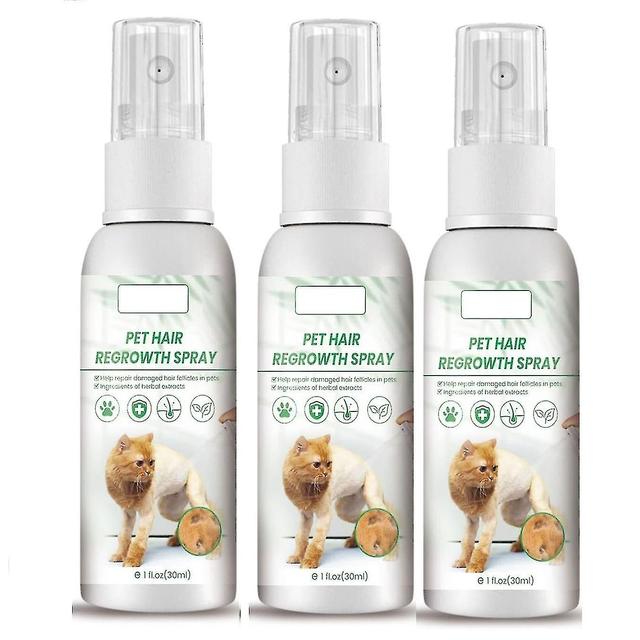 Pet Hair Growth Supplements Spray, Natural Ingredients Helps Fur Regrowth Due To Surgery Or Illness, Pet Hair Regrowth Spray-yvan 3Pcs on Productcaster.