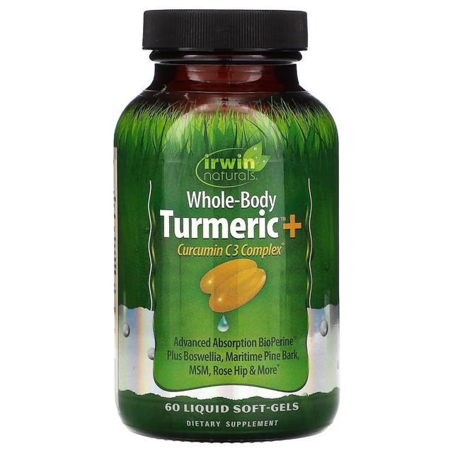 Irwin Naturals, Whole-Body Turmeric+, 60 Liquid Soft-Gels on Productcaster.