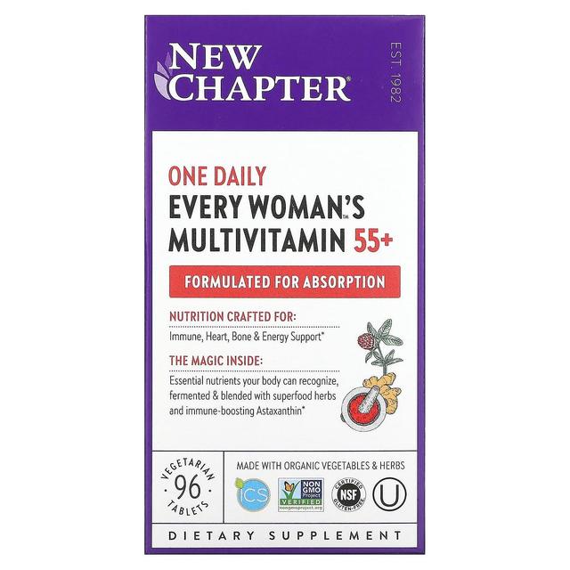 New Chapter, Every Woman's One Daily 55+ Multivitamin, 96 Vegetarian Tablets on Productcaster.