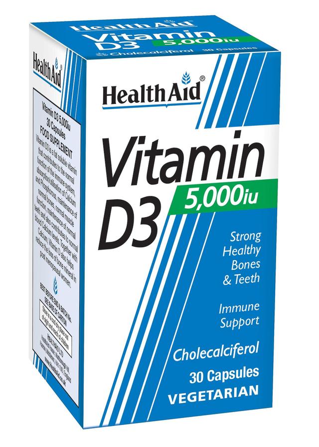 Health Aid Gesundheitshilfe Vitamin D3 5000iu 30's on Productcaster.