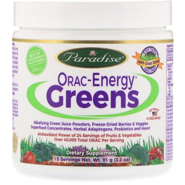 Paradise Herbs, ORAC-Energy Greens, 3.2 oz (91 g) on Productcaster.