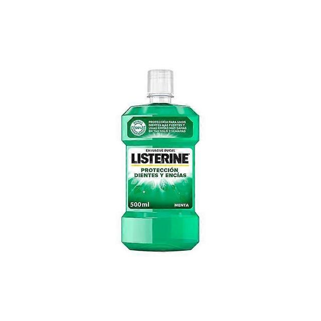 Listerine dientes y encías refreshing mint mouthwash 500ml on Productcaster.