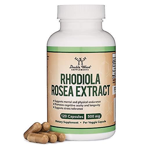 Double Wood Supplements Rhodiola Rosea 500mg, 120 Capsules on Productcaster.