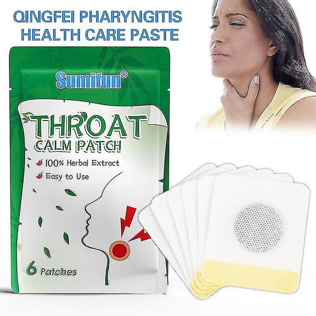 Throat Calm Patch Natural Herbal Extract Pharyngitis Treatment Plaster Throat Dry on Productcaster.