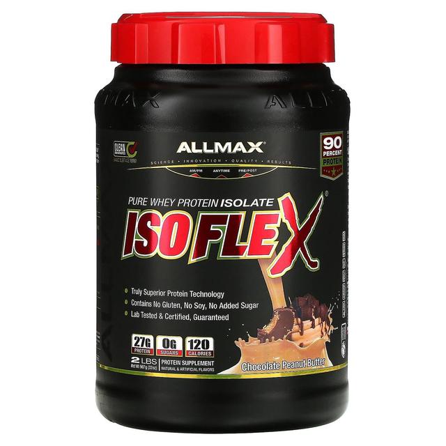 ALLMAX, Isoflex, Pure Whey Protein Isolate, Chocolate Peanut Butter, 2 lbs (907 g) on Productcaster.