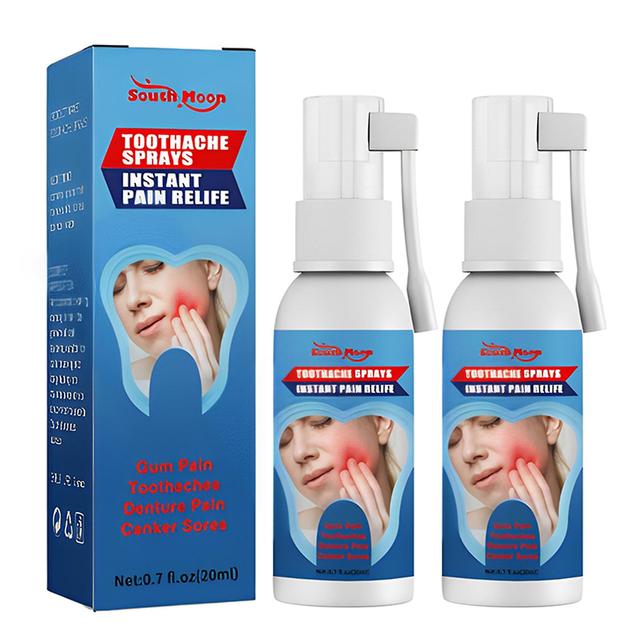 2pcs Remedies Teeth & Gums Spray, Instant Teeth Treatment Relief Toothache Sprays on Productcaster.