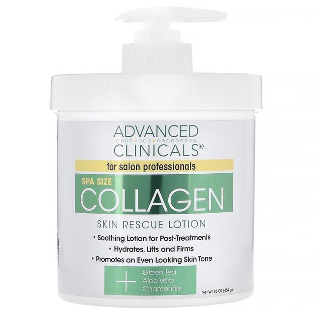 Advanced Clinicals, Collagen, Skin Rescue Lotion, 16 oz (454 g) on Productcaster.