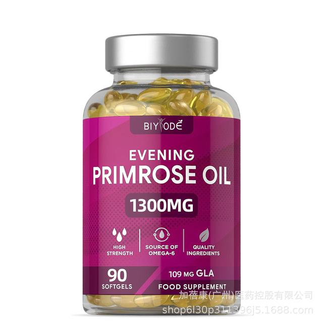 Denstyle Evening Primrose Oil Capsules, 1300MG Evening Primrose Supplement Cold Pressed Oil, Evening Primrose Oil Softgels for Women's Health & Ski... on Productcaster.