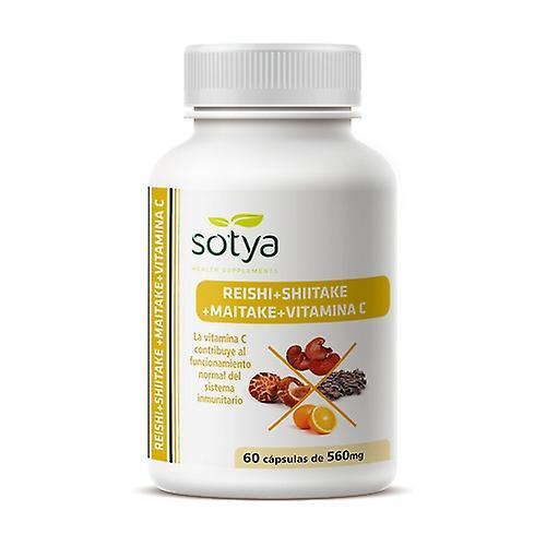 Sotya Reishi, Maitake and Shitake 60 capsules on Productcaster.