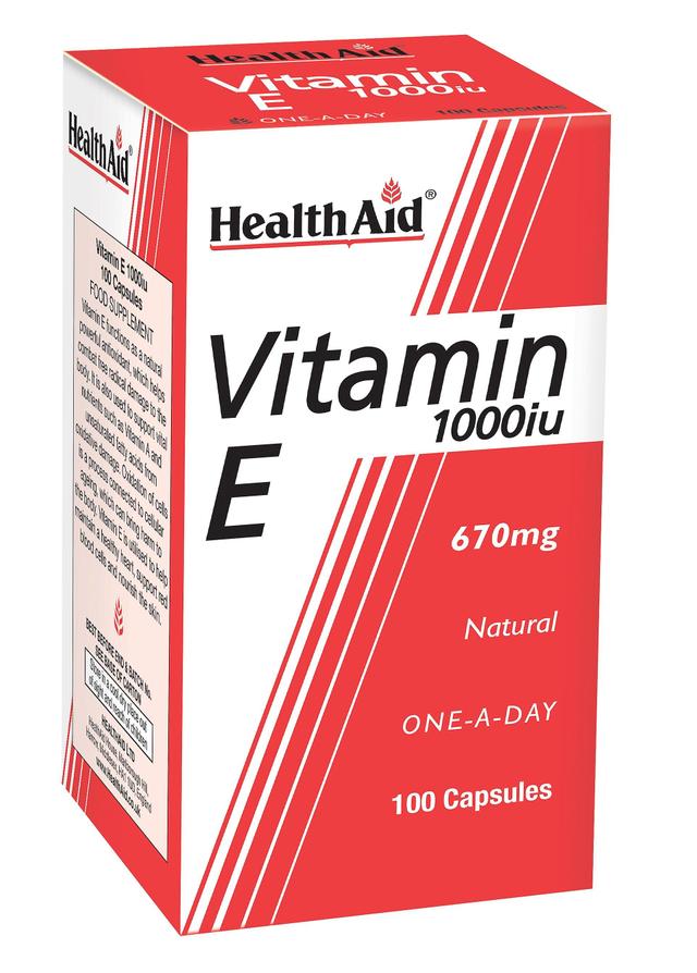 Health aid vitamin e 1000iu 100's on Productcaster.