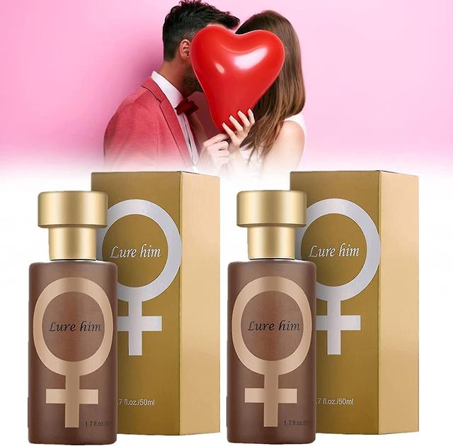 50ml Pheromones Perfume Spray For Getting Immediate Women Male Attention Premium Scent 2pcs Gold For Women 4ML on Productcaster.