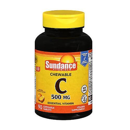 Sundance Vitamin C Chewable Tablets Natural Orange Flavor,500 mg,90 Tabs (Pack of 4) on Productcaster.