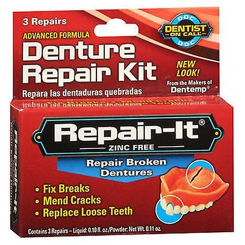 D.O.C. D.O.C. Repair-It Denture Repair Kit, 3 Repairs, Kit (Pack of 1) on Productcaster.