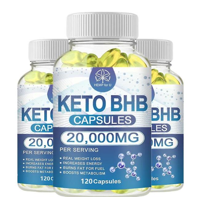 Guoguo Bhb Keto kapsel til voksne mænd og kvinder slankende produkt tabe sig appetithæmmere fedtforbrænder gym supplement hurtigt brændende fedt 3b... on Productcaster.