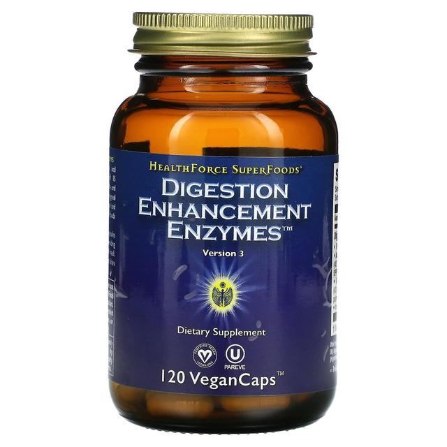 HealthForce Superfoods, Digestion Enhancement Enzymes, 120 VeganCaps on Productcaster.