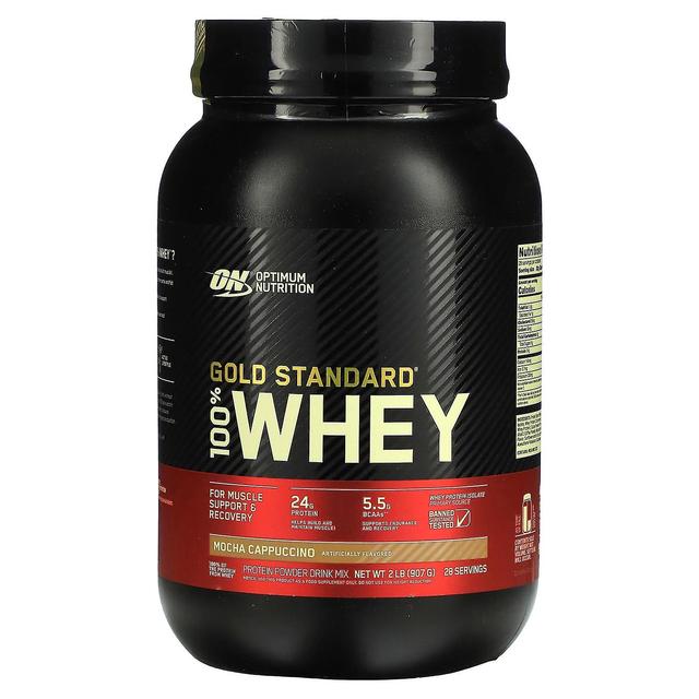 Optimum Nutrition Optimal näring, Gold Standard 100% vassle, mocka cappuccino, 2 lb (907 g) on Productcaster.