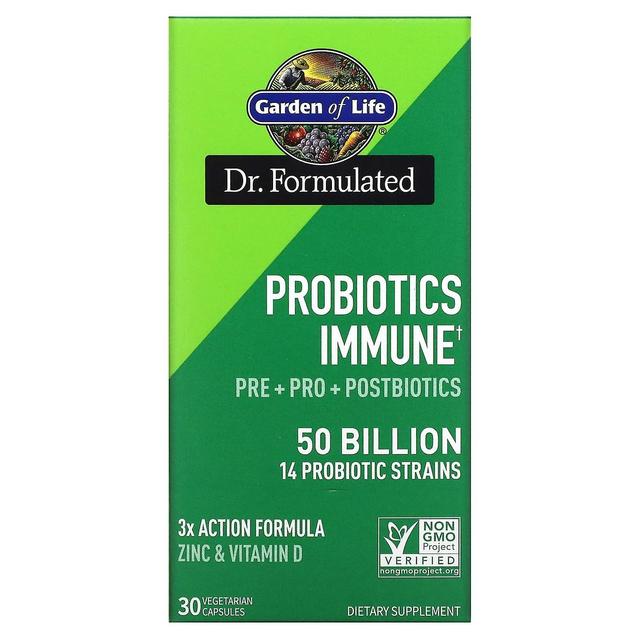 Garden of Life, Probiotics Immune, 50 Billion, 30 Vegetarian Capsules on Productcaster.