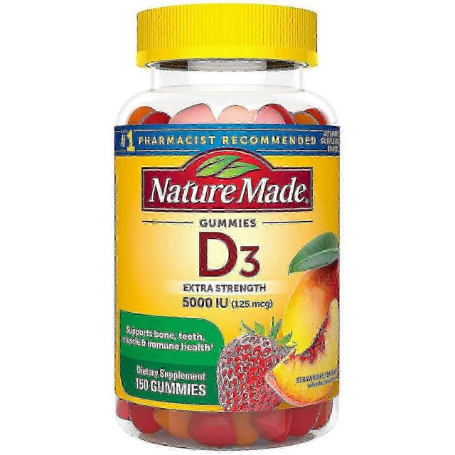 Nature Made Gomitas de vitamina d3 hechas por la naturaleza, 150 ea on Productcaster.