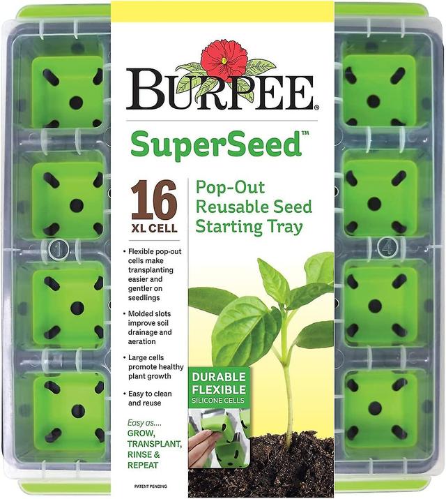 Hgbd-burpee Superseed Windowsill Seed Starting Tray | 8 Xl Cell | Seed Starter Tray | Reusable & Dishwasher Safe | For Starting Vegetable Seeds, Flowe on Productcaster.