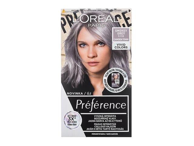 L'Oréal Paris - Préférence Vivid Colors 9,112 Smokey Grey - Dla kobiet, 60 ml on Productcaster.