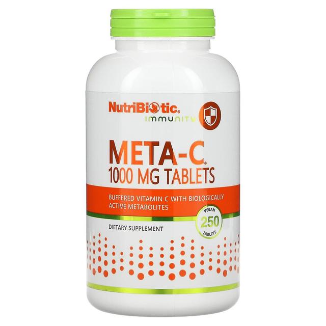 NutriBiotic, immuniteetti, meta-C, 1,000 mg, 250 vegaanista tablettia on Productcaster.