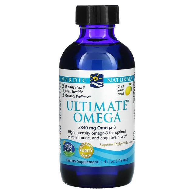 Nordic Naturals, Ultimate Omega, sitruuna, 2 840 mg, 4 fl oz (119 ml) on Productcaster.