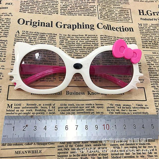 Duqi Hello Kitty Fashion Photo Glasses Props Sunglasses Student Girls Cute Cartoon Sunglasses Sunshade Mirror A5 on Productcaster.