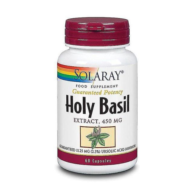 Solaray Holy Basil 450mg Capsules 60 (2351) on Productcaster.