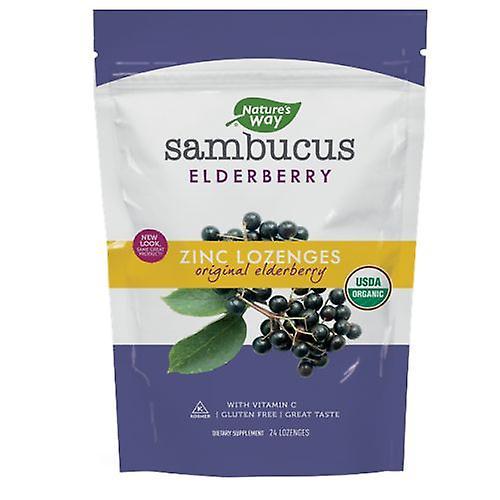 Nature's Way Sambucus Pastilla de Zinc Orgánico, 24 Loz (Pack de 6) on Productcaster.