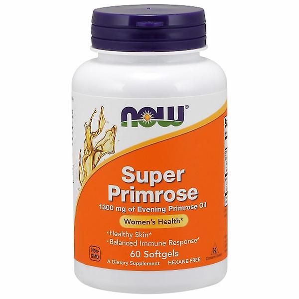 NOW Foods Nu Foods Super Primrose, 1300 mg, 60 Softgels (pakke med 6) on Productcaster.