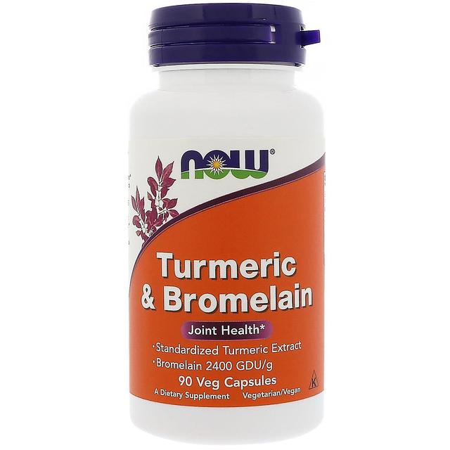 Now Foods, Turmeric & Bromelain, 90 Veg Capsules on Productcaster.