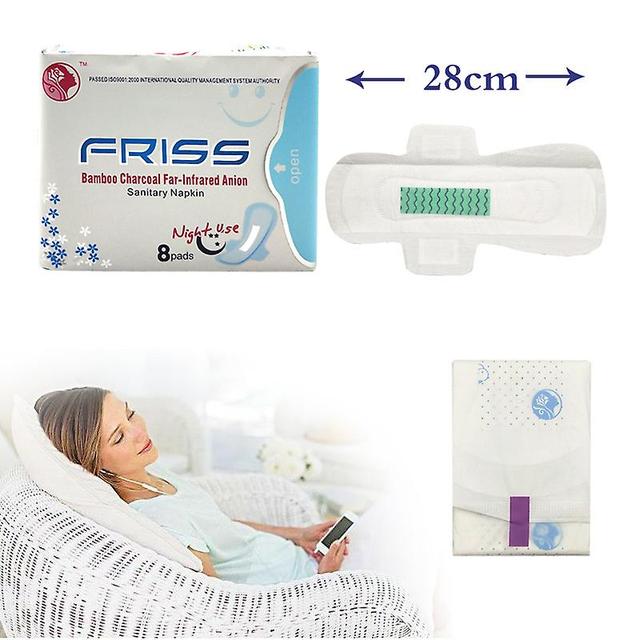 Qian 1 Pack Sanitary Pads Anion Sanitary Napkin Kill Bacteria Anti Inflammation Remove Yeast Infection Women Health Care 280mm(8pcs) on Productcaster.