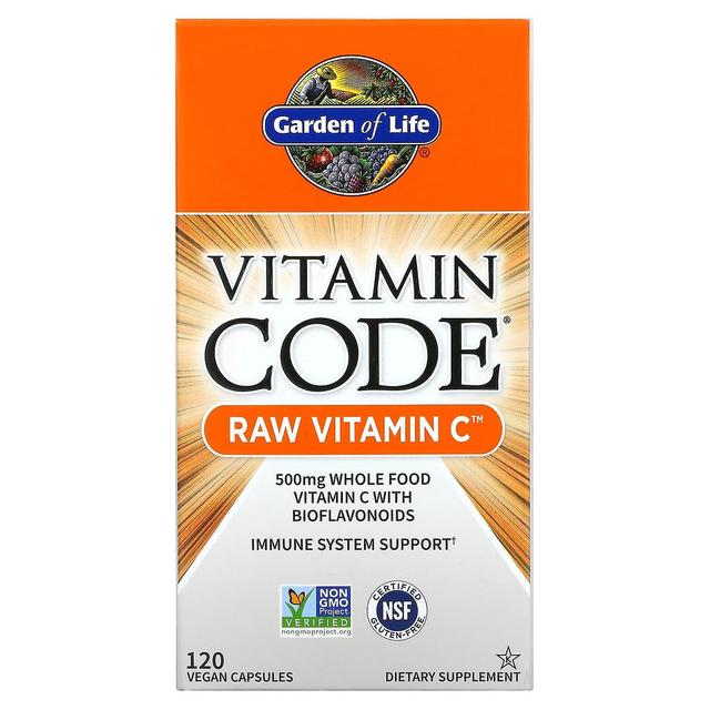 Garden of Life, Vitamin Code, RAW Vitamin C, 120 Vegan Capsules on Productcaster.