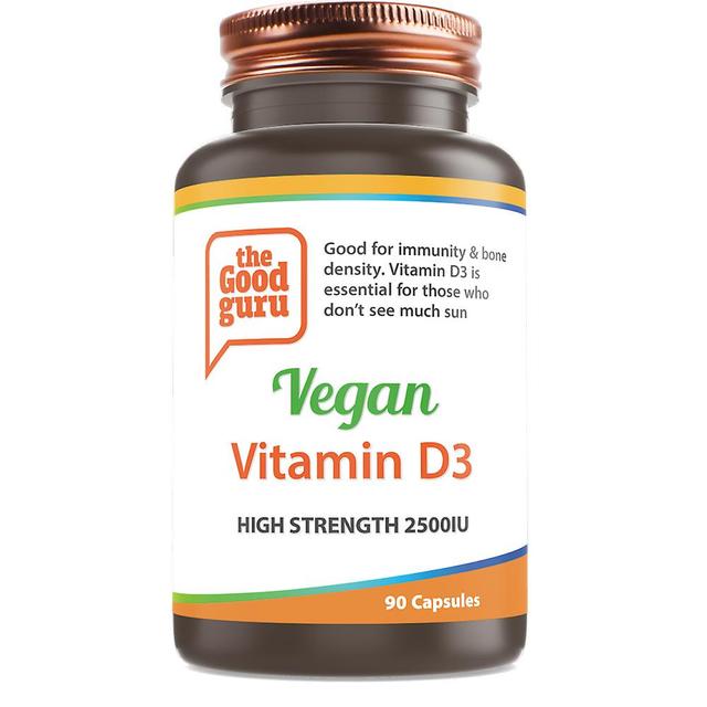 the Good guru Den goda guru vegan vitamin d3 hög hållfasthet 2500iu 90's on Productcaster.