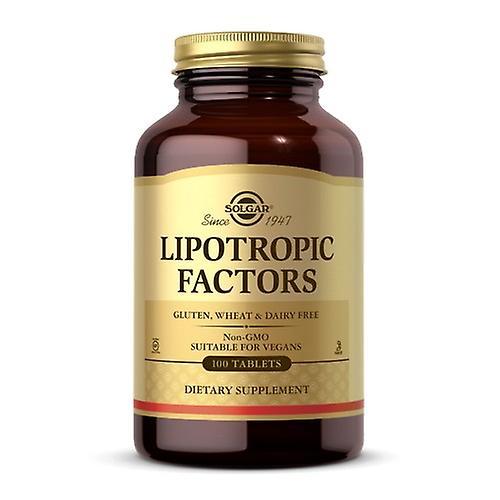 Solgar Lipotropic Factors Tablets (Vegetarian Formula), 100 Tabs (Pack of 4) on Productcaster.