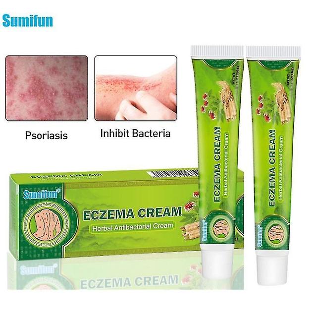 2pcs Psoriasis Antibacterial Cream Dermatitis Eczematoid Ointment Effective Anti-itch Chinese Herb M on Productcaster.