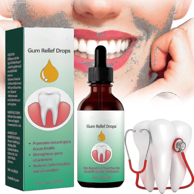 Gum Regrowth Drops, 30ml Gum Regrowth Treatment Drops, Verjong uw tandvlees met gemak, Repareer Gum Regrowth For Receding Gum 1 pcs on Productcaster.