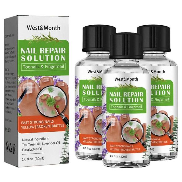 3Pcs Tea Tree Oil Para Unhas Fungo Pé Fungo Solução Força Extra Para Unhas Rápidas Unhas Fortes Tea Tree & Óleo Essencial on Productcaster.