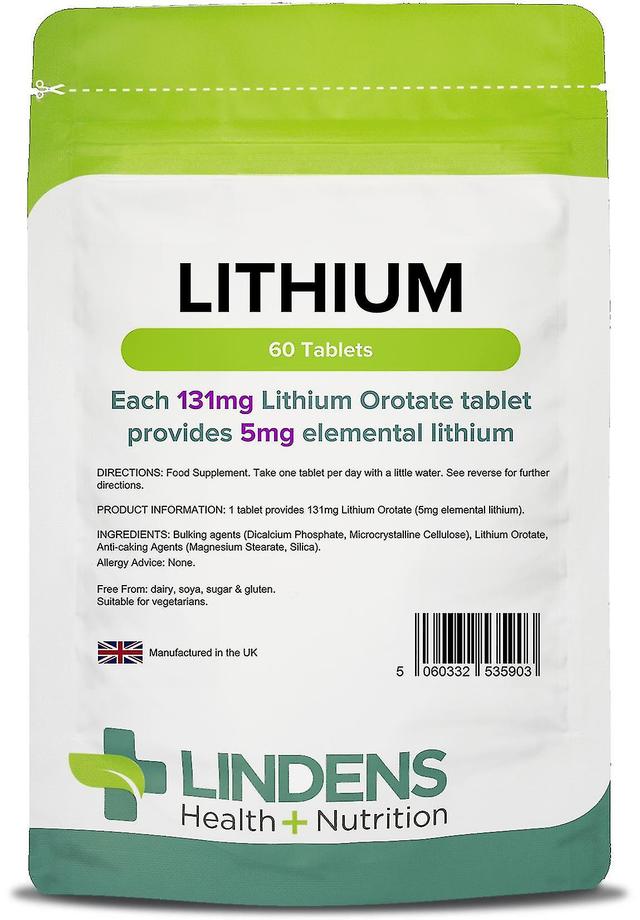 Vitamins Supplements Lítium Ortate 5mg - 60 tabliet - lipy on Productcaster.