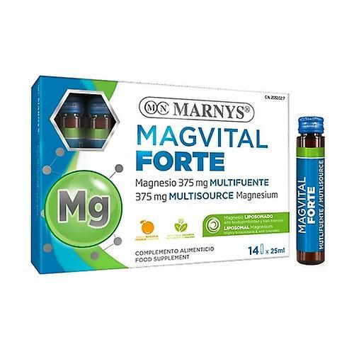 Marny's Magvital forte magnesium liposomal 14 hætteglas med 25 ml (orange) on Productcaster.