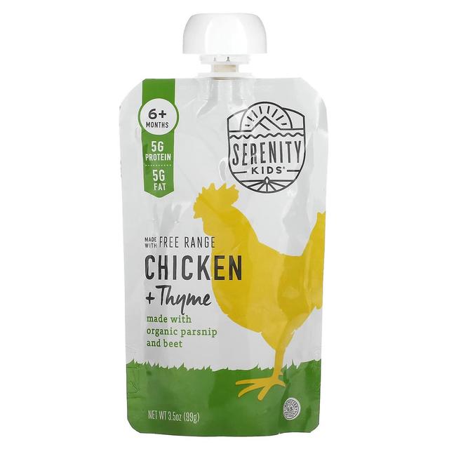 Serenity Kids, Pollo al timo, 6+ Mesi, 3.5 oz (99 g) on Productcaster.