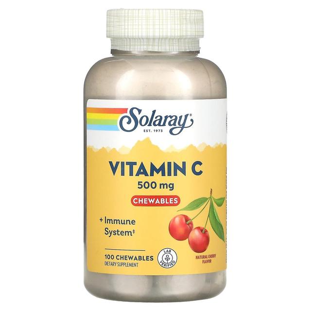 Solaray, Vitamin C Chewables, Natural Cherry, 500 mg, 100 Chewables on Productcaster.